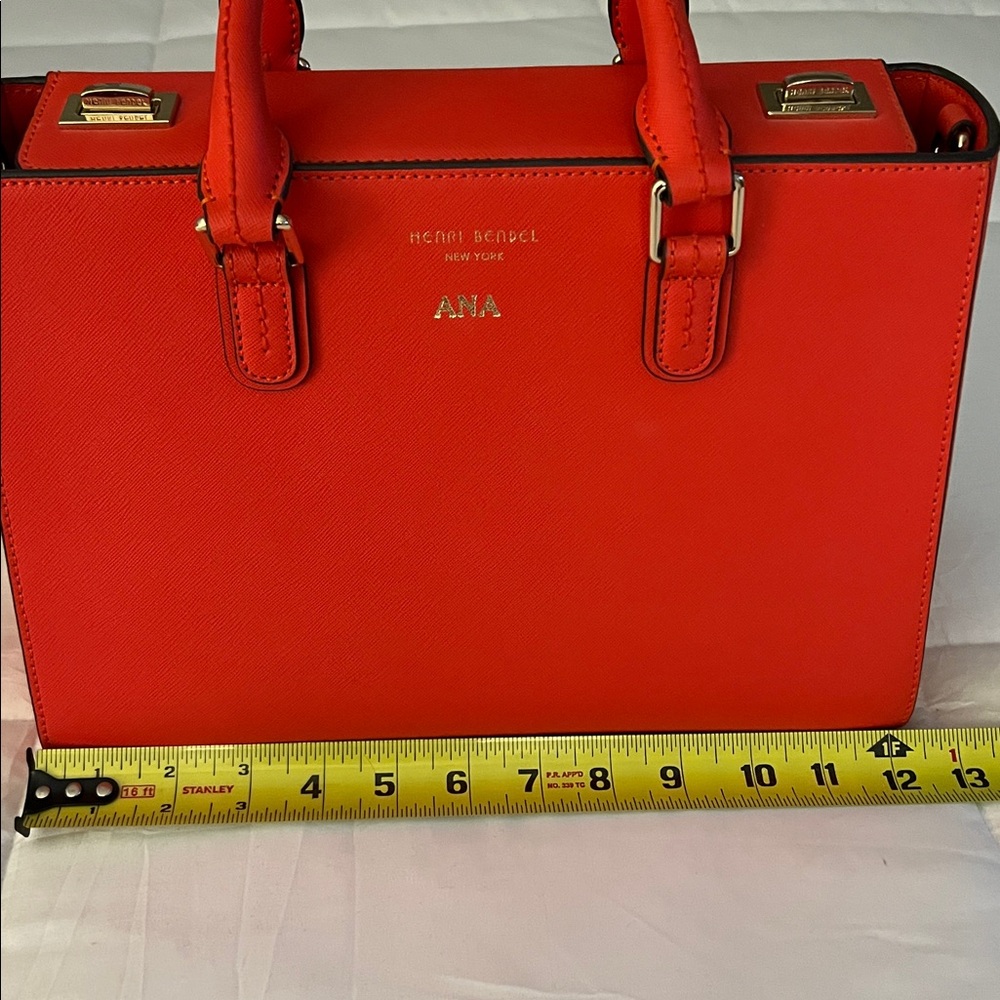 Henri Bendel Vibrant Red Satchel - Picture 7 of 9